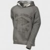 Grey quilt sleeve hoodie