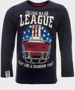 Boys major league long sleeve shirt blue