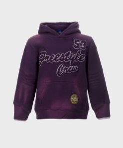 Boys bleached look hoodie front