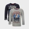 boys major league long sleeve shirt both colours