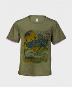 urban print short sleeve t-shirt olive