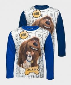 boys secret life of pets long sleeve shirt with max and duke