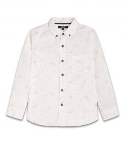 front of boys dress shirt patterned