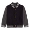 Boys Varsity style jacket with dome closure