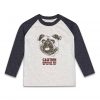 Bulldog long sleeve shirt with contrasting colour sleeves