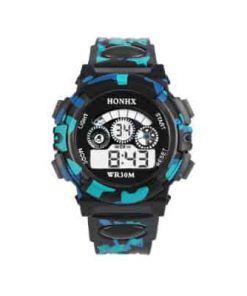 boys kids watch black camo