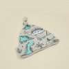 Dinosaur Baby Beanie with knot for adjustment