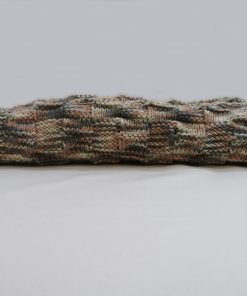 Neutrals baby blanket showing pattern