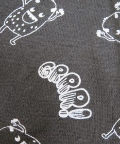 Monster infant boys pants close up of monsters