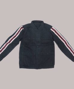 Boys Black Military Jacket