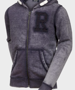 R kids hoodie grey