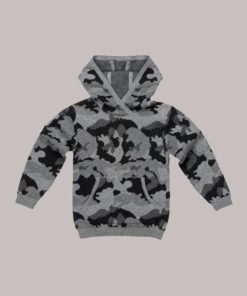 Firetrap camo hoodie fine knit