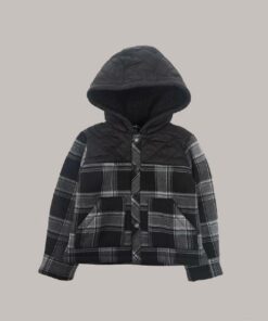 Sherpa lined hooded jacket